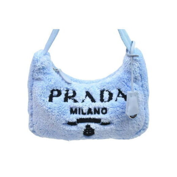 Prada one shoulder bag Re Edition Blue Black - Picture 2 of 8